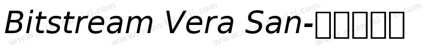 Bitstream Vera San字体转换